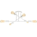 Vintage Wrought Iron Chandelier for Living Room - Industrial Loft Ceiling Lighting