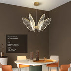 Modern LED Butterfly Chandelier: Elegant Lighting Fixture for Home Decor and Ambiance