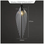 Leaf Chandelier LED Pendant Light Modern Minimalist Hanging Lamp for Home Decor
