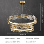 Lotus Leaf LED Chandeliers: Modern Lighting Fixtures for Living Room, Bedroom, Dining Table