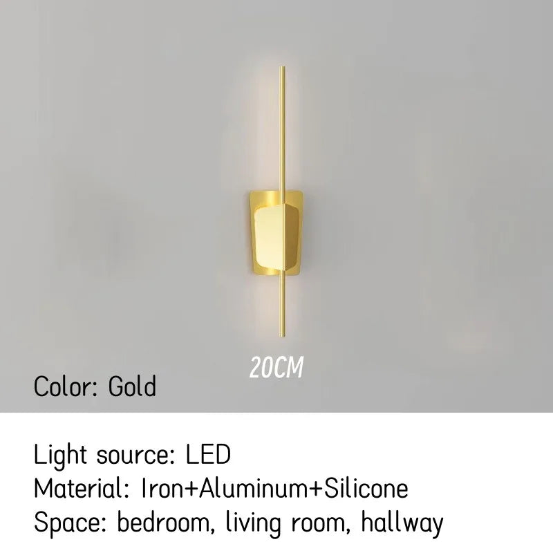 Nordic LED Wall Lamp for Living Room and Bedroom by - Modern Minimalist Design