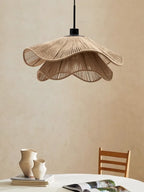 Hemp Rope Chandelier: Nordic Minimalist Wabi Sabi LED Pendant Light for Dining & Bedroom