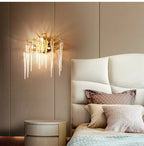 Crystal LED Wall Light Sconces for Living Room Bedroom, Modern Interior Wall Lamp
