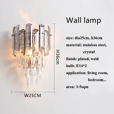 K9 Crystal Modern Ceiling Chandelier for Living Room Lighting Fixture