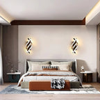 LED Wall Lamps Black White Light for Indoor Living Bedroom, Modern Design