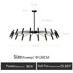 LED Chandelier: Modern Nordic Design for Living Room, Bedroom, Office, Study - Home Décor Lighting