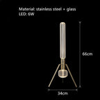 Glass Tubes LED Chandelier: Modern Luxury for Living Room, Bedroom, Hotel & Aisle