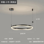 LED Ring Pendant Chandelier for Living Room Bedroom and Dining Room