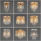 Crystal Square Ceiling Lamp For Home Lighting Decor