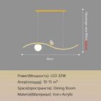 Butterfly Chandelier: Modern Minimalist Pendant Lamp for Dining Room, Study, Bar