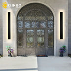 Outdoor Black Wall Sconce with Dimmer Switch for Bright Garden Lighting