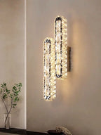 Crystal Chandelier Lights for Living Dining Bedroom LED Dimmable Lustre Lighting
