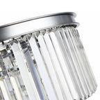 Crystal Prism Chrome Ceiling Light for Home Hotel Restaurant Decoration