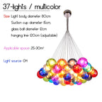 Nordic LED Multi Bubble Chandelier for Living Dining Office Kids Room