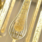 3W Round Stairs LED Chandelier: K9 Crystal, Metal Fixture, DIY Lamp for Villa