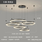 LED Ring Pendant Chandelier for Living Room Bedroom and Dining Room