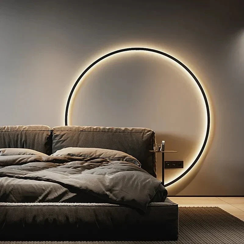 Round LED Wall Lamps for Bedroom & Living Room Decor