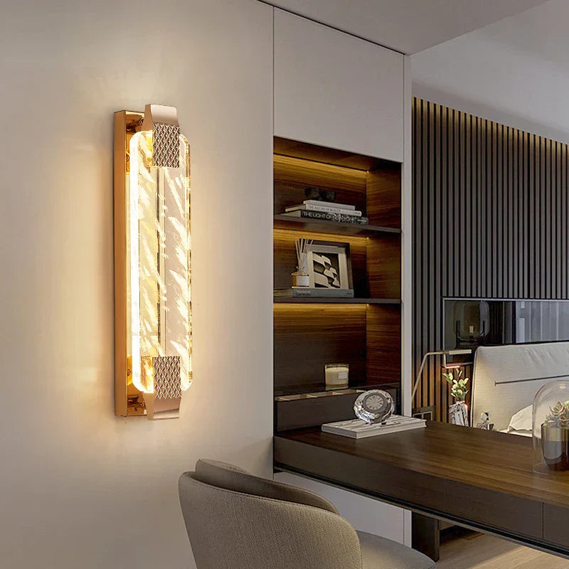 Luxury Crystal Wall Lamp for Living Room, Bedroom, Villa Stairway