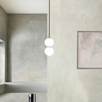 Nordic Glass Pendant Light LED Multihead Smoke Grey Hanging Lamp