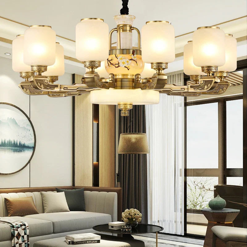 Jade Chandelier for Luxe Living Spaces