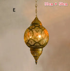 Turkish Pendant Lamp: LED Morocco Lighting for Restaurant, Bar, and Hallway