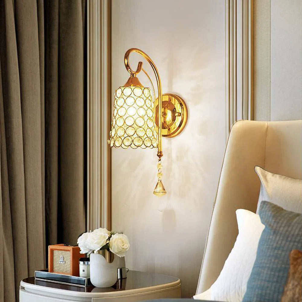 Modern Crystal Wall Lamp for Home Living Room Bedroom Decor