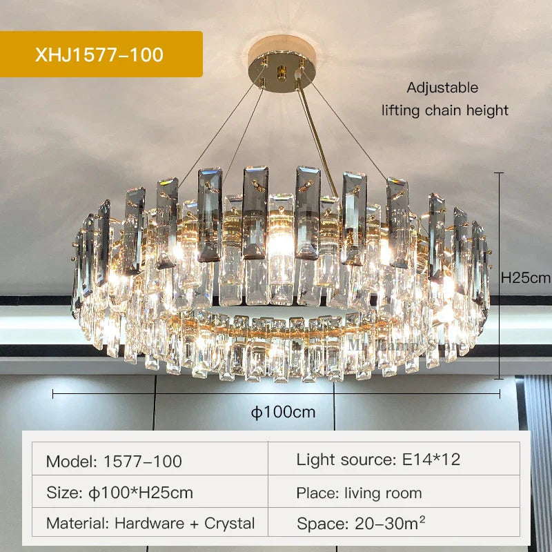 Modern Luxury Crystal Chandelier for Home Decor