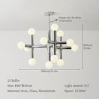 Bauhaus Glass Hanging Ceiling Lamps LED Chandelier Room Decor for Living Bedroom
