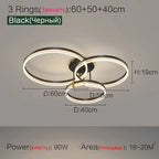 Nordic LED Ceiling Lamp 2023 - Modern Minimalist Bedroom Lighting
