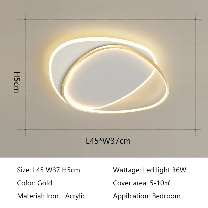 LED Ceiling Lights: Modern Round Lamps for Bedroom, Living Room, Study - Indoor Lighting Fixtures