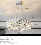 Luxury Crystal Bubble Ceiling Chandelier for Living Room Bedroom Decor