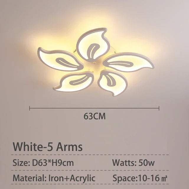 Modern LED Ceiling Light for Living Room, Bedroom, Study Room - Acrylic Chandelier Lamp Fixtures