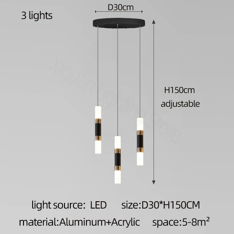 Nordic LED Ceiling Chandelier for Home Decor - Stylish Lighting for Various Rooms