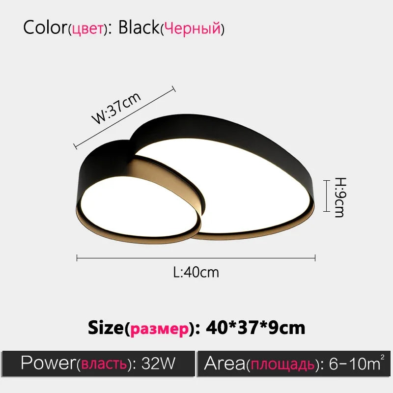 Modern LED Ceiling Chandelier for Home Decor and Lighting in Dining Room, Bedroom