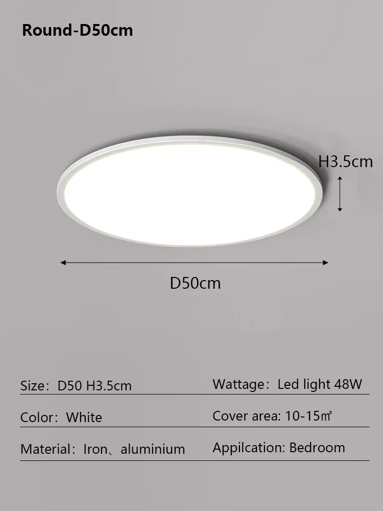 LED Ceiling Lamp: Modern Minimalist Rectangular Design for Living room, Bedroom, Indoor Lighting