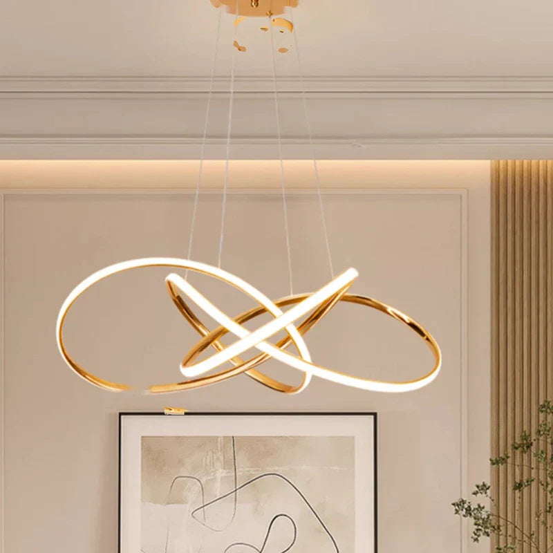 Modern Pendant Light: Indoor LED Chandelier Ceiling Lamp - Decorative Dining Room Lighting