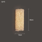 Crystal Wall Lamp: Modern Minimalist Master Bedroom Lighting