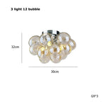 Modern Colour Bubble Chandelier for Living Room Bedroom Decor, Industrial Pendant Lighting