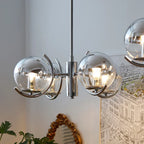 Modern Chrome Ceiling Chandelier LED Pendant Lamp for Bedroom & Restaurant