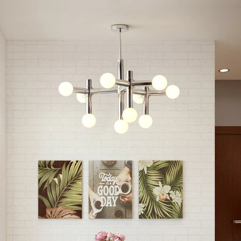 Bauhaus Glass Hanging Ceiling Lamps LED Chandelier Room Decor for Living Bedroom