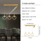 LED Dining Chandelier: Modern Pendant Light for Home Decor & Bar Counter