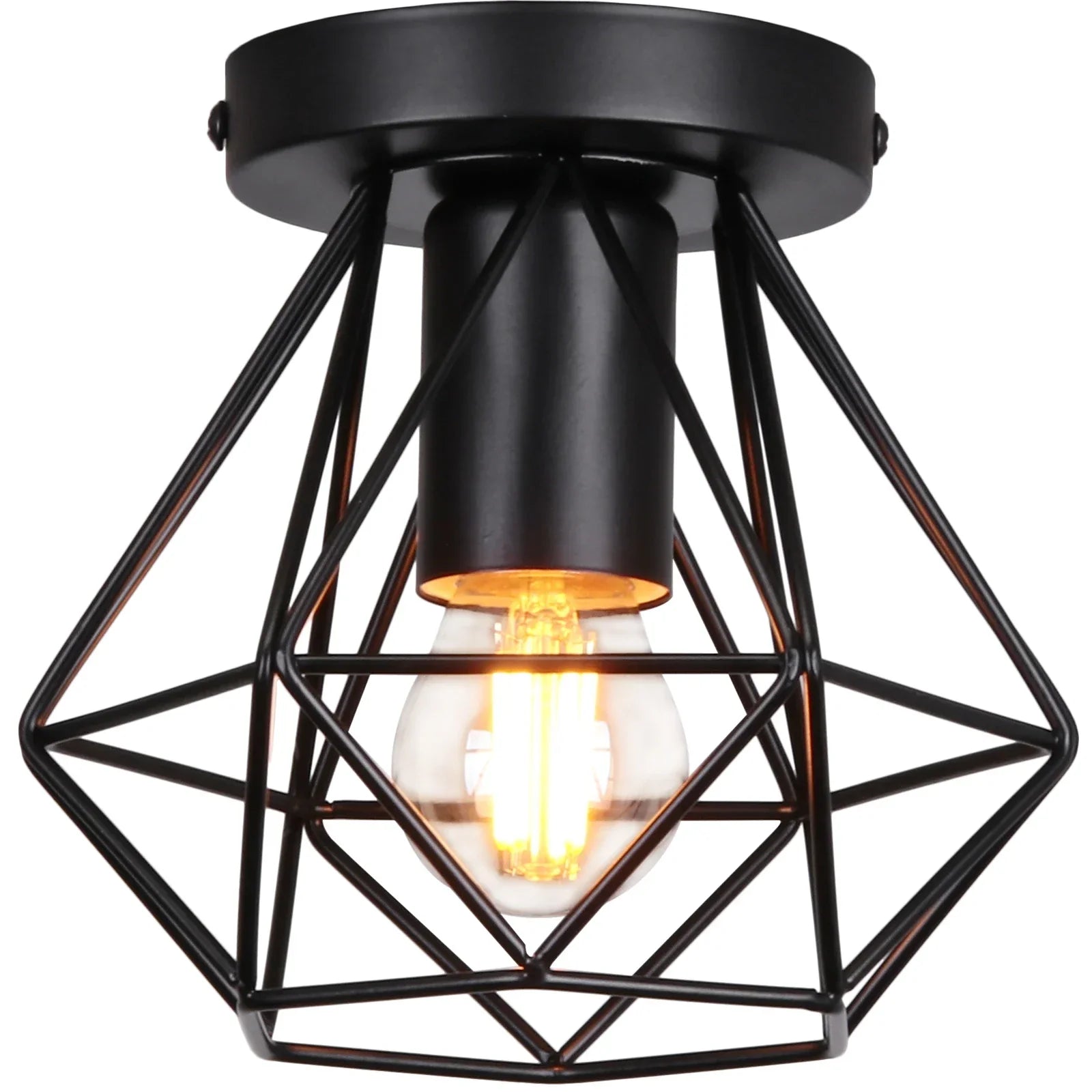 Vintage Industrial Wood Ceiling Lights Retro Loft Plafonniers for Home Decor