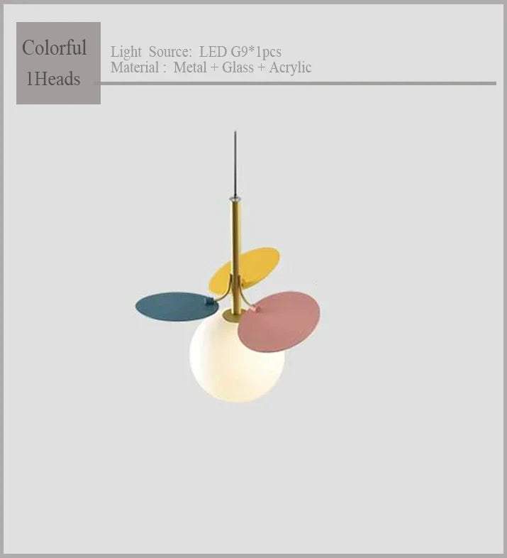 Scandinavian Chandelier: Colorful Magic Bean Tree Branch Light for Living Room