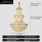 Crystal Chandelier: Elegant Lighting for Home, Villa, Hotel Lobby
