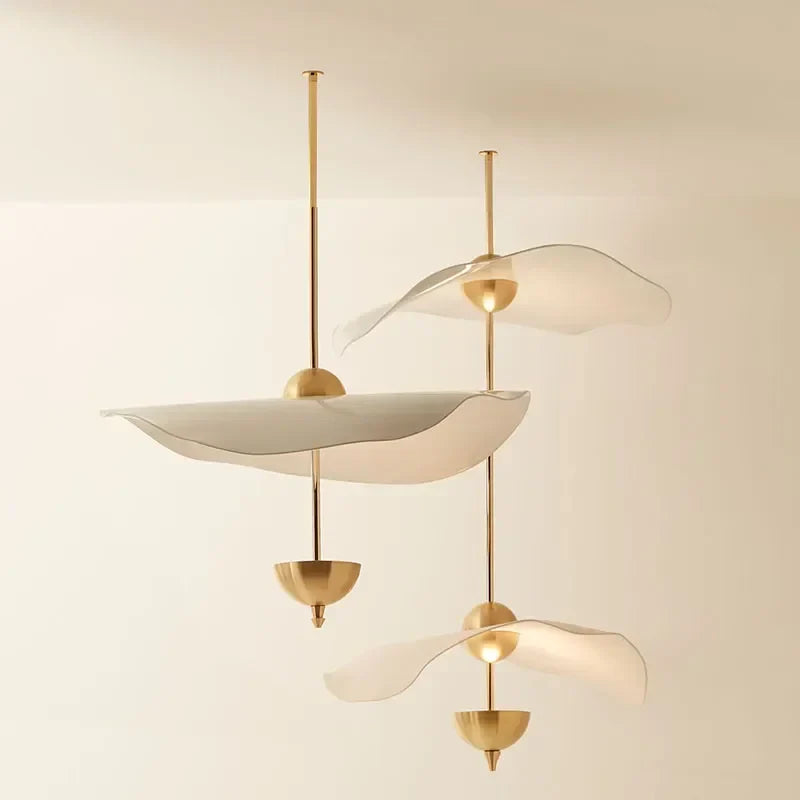 Lotus Leaf Pendant Lights for Ceiling Staircase Chandelier - Modern LED Hanging Lamps