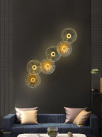 Modern Round LED Wall Lamp Luxury Design Indoor Lighting Fixture