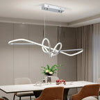 Gold LED Chandeliers: Modern Kitchen & Restaurant Lighting Fixtures