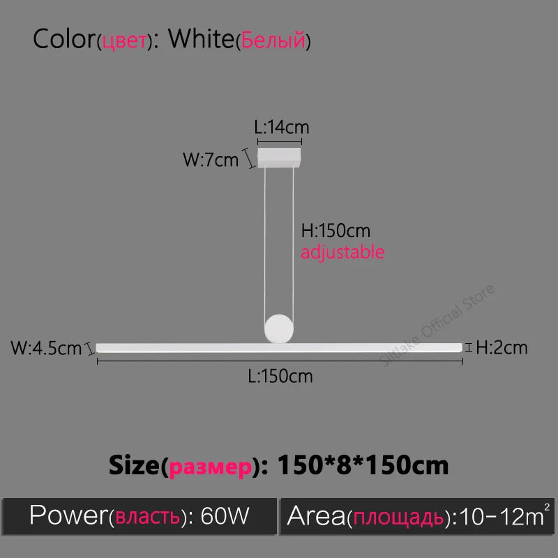 Black Chandelier: Modern Nordic Design for Dining Room, Bar, and Kitchen Island