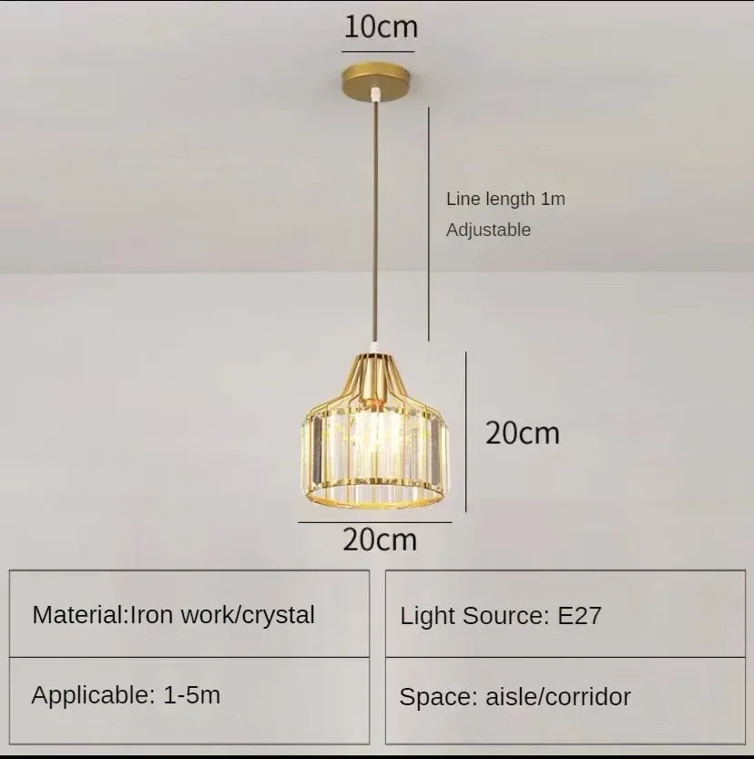 Modern Nordic Glass Chandelier for Kitchen Island Dining Room Lighting Fixtures