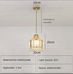 Modern Nordic Glass Chandelier for Kitchen Island Dining Room Lighting Fixtures